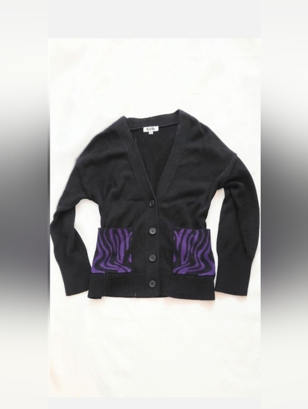 NWOT! Fall 525 America Anthro Cottagecore Jacket Women's Black Boho Cardigan XS